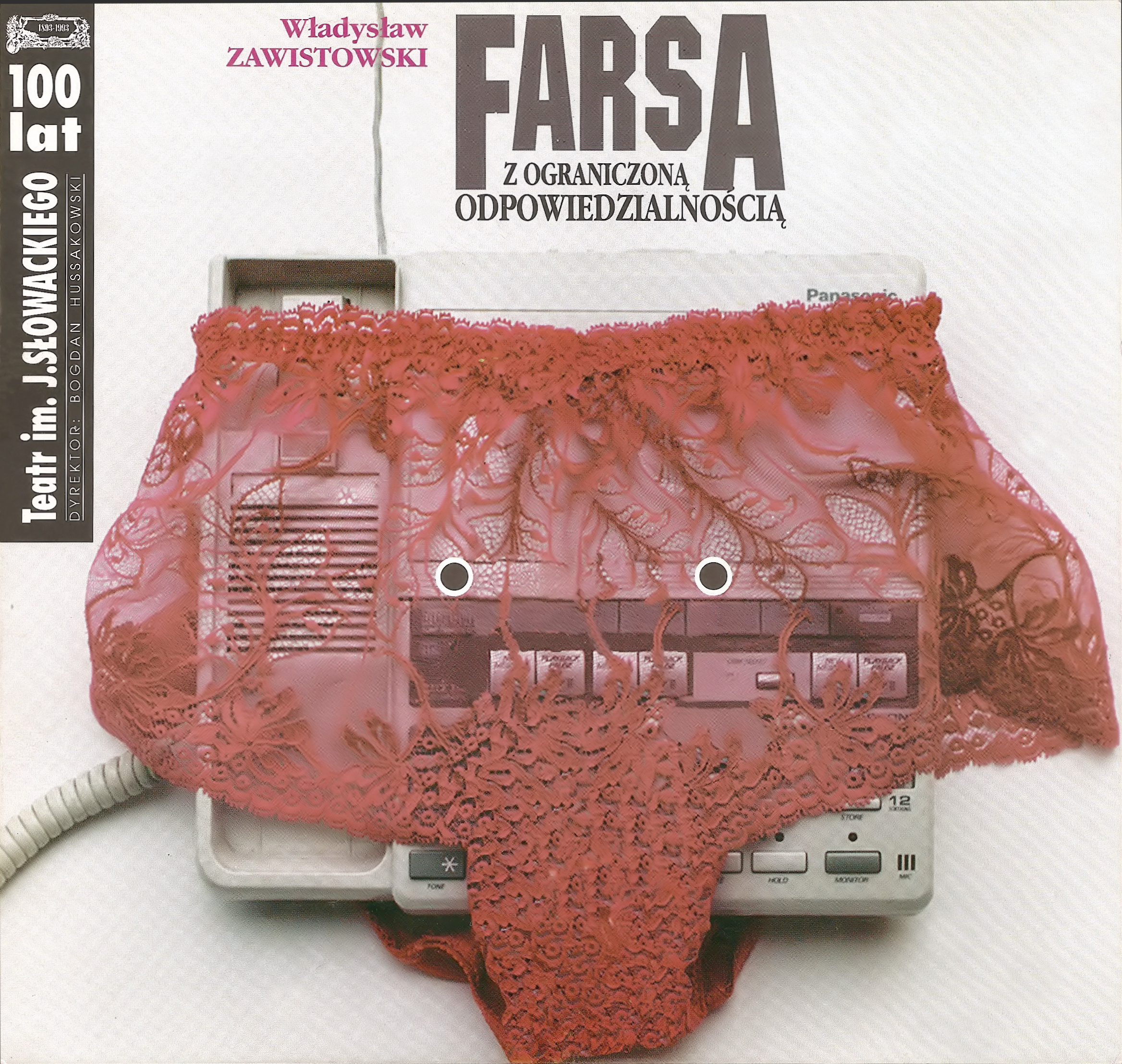 You are currently viewing „FARSA Z OGRANICZONĄ ODPOWIEDZIALNOŚCIĄ”– Władysław Zawistowski,  reż. Andrzej Kierc   / (kostiumy),  Teatr im J. Słowackiego Kraków